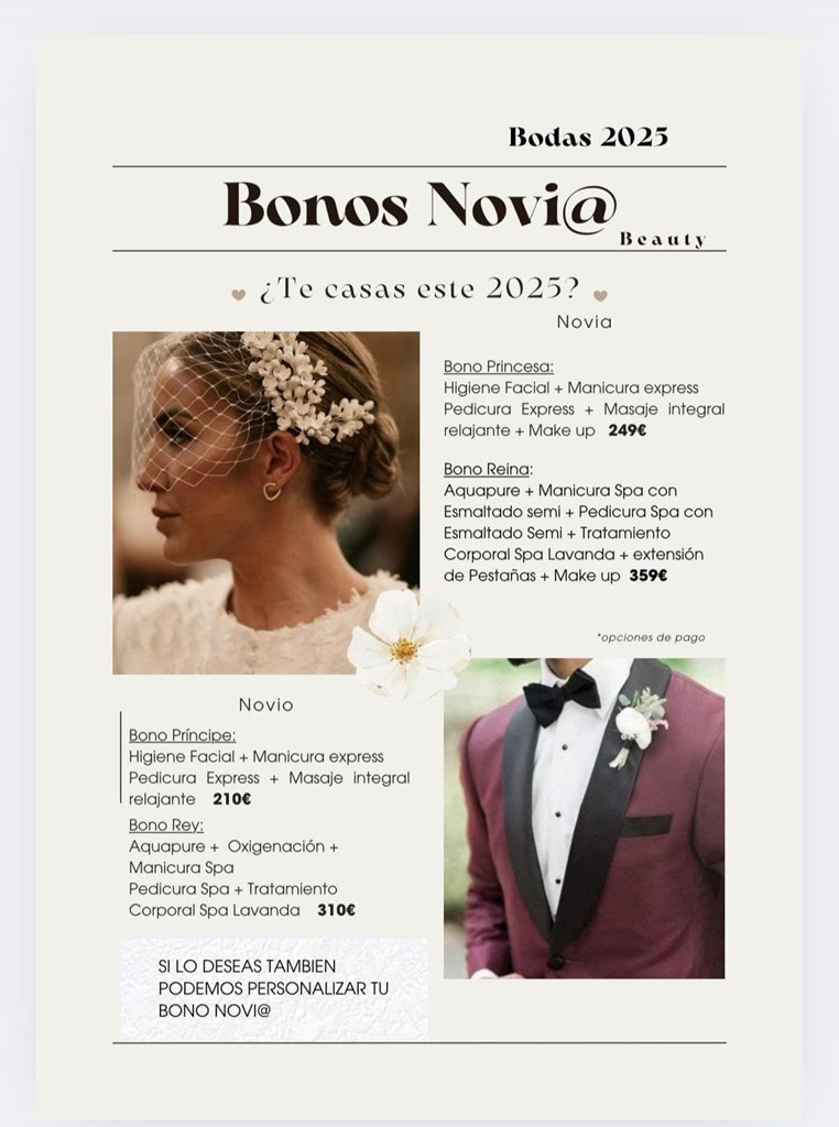 BONOS NOVIO Y NOVIA 2025